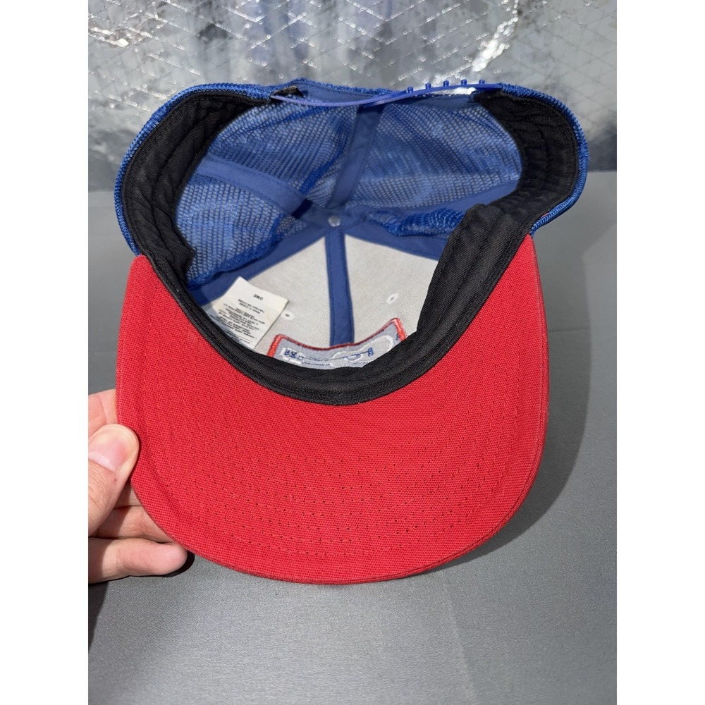 Patagonia Hat Cap Snap Back Mens One Size Red Blue Live Simply Trucker - Picture 9 of 10
